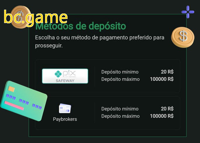 O cassino bc.gamebet oferece uma grande variedade de métodos de pagamento